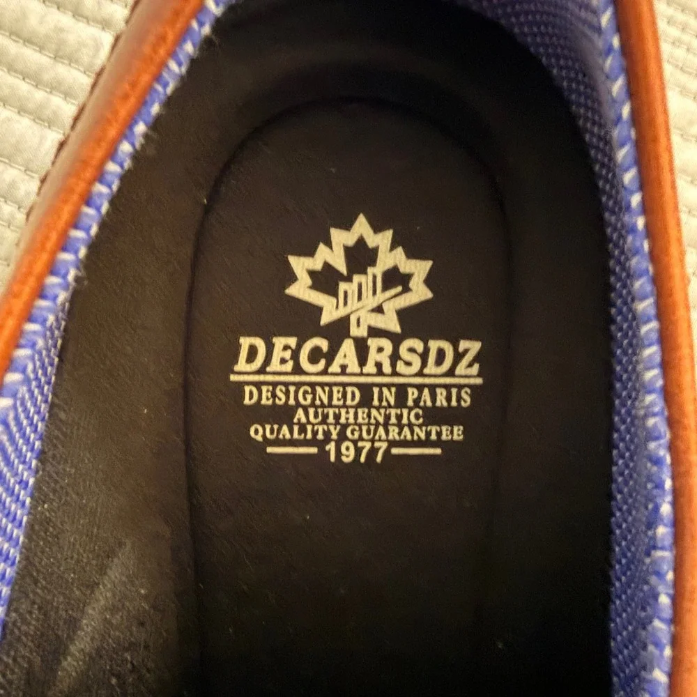 NEW Decarsdz Mens Brown Derby Shoes Lace Up Business Casual Oxfords Size 10.5